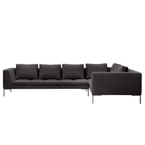 Ecksofa Madison II Webstoff Webstoff Anda II: Anthrazit - Breite: 319 cm - Ecke davorstehend rechts