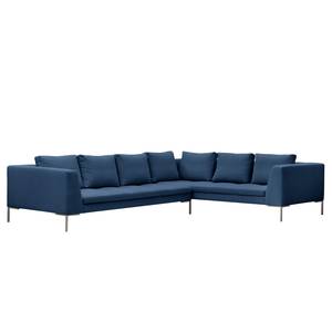 Ecksofa Madison II Webstoff Webstoff Anda II: Blau - Breite: 319 cm - Ecke davorstehend rechts