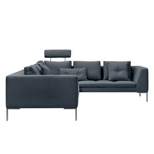 Ecksofa Madison II Webstoff Webstoff Anda II: Grau - Breite: 319 cm - Ecke davorstehend rechts