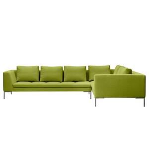 Ecksofa Madison II Webstoff Webstoff Anda II: Grün - Breite: 319 cm - Ecke davorstehend rechts