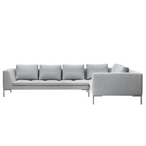 Ecksofa Madison II Webstoff Webstoff Anda II: Silber - Breite: 319 cm - Ecke davorstehend rechts