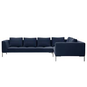 Ecksofa Madison II Webstoff Webstoff Milan: Dunkelblau - Breite: 319 cm - Ecke davorstehend rechts