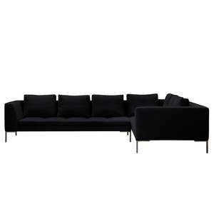 Ecksofa Madison II Webstoff Webstoff Saia: Anthrazit - Breite: 319 cm - Ecke davorstehend rechts