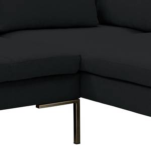 Ecksofa Madison II Webstoff Webstoff Saia: Anthrazit - Breite: 319 cm - Ecke davorstehend rechts