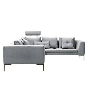 Ecksofa Madison II Webstoff Webstoff Saia: Hellgrau - Breite: 319 cm - Ecke davorstehend rechts