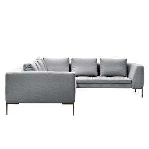 Ecksofa Madison II Webstoff Webstoff Saia: Hellgrau - Breite: 319 cm - Ecke davorstehend rechts