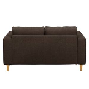 Ecksofa MAISON 1-Sitzer mit Longchair Webstoff - Webstoff Inas: Braun - Longchair davorstehend links