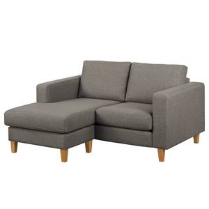 Ecksofa MAISON 1-Sitzer mit Longchair Webstoff Inas: Cubanit - Longchair davorstehend links