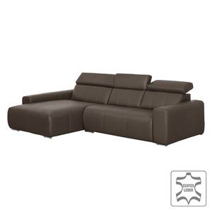 Ecksofa Malvern I Echtleder Braun - Echtleder - 310 x 82 x 180 cm