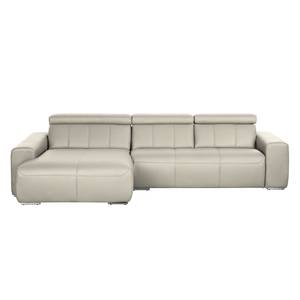 Ecksofa Malvern I Echtleder Grau - Echtleder - 310 x 82 x 180 cm