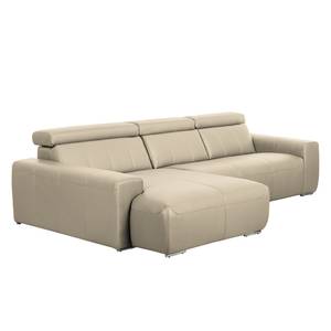 Ecksofa Malvern I Echtleder Grau - Echtleder - 310 x 82 x 180 cm