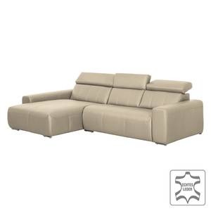 Ecksofa Malvern I Echtleder Grau - Echtleder - 310 x 82 x 180 cm