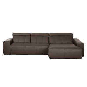 Ecksofa Malvern I Echtleder Braun - Echtleder - 310 x 82 x 180 cm