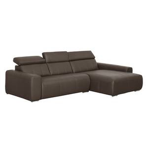 Ecksofa Malvern I Echtleder Braun - Echtleder - 310 x 82 x 180 cm