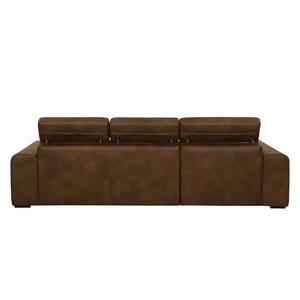 Ecksofa Malvern I Antiklederlook Braun - Textil - 280 x 93 x 174 cm