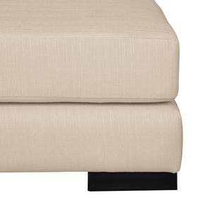 Ecksofa Mandor Strukturstoff Cappuccino - Longchair davorstehend rechts