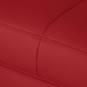 Canapé d'angle Manono Cuir véritable / Imitation cuir - Rouge - Méridienne courte à droite (vue de face) - Sans fonction