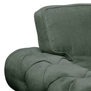 Ecksofa Marau Microfaser - Olivgrün - Longchair davorstehend links