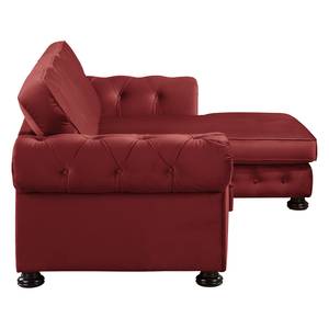 Ecksofa Marau Rot - Longchair davorstehend rechts