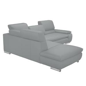 Ecksofa Masca Kunstleder Grau - Ottomane davorstehend links Faro_2.5AT-Kombiecke_li_Campos 5483 neu grau