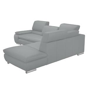 Ecksofa Masca Kunstleder Grau - Ottomane davorstehend rechts Faro_2.5AT-Kombiecke_re_Campos 5483 neu grau