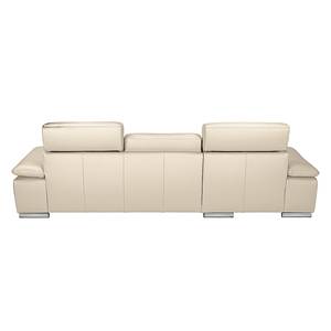 Ecksofa Masca Kunstleder Taupe - Longchair davorstehend links - ohne Schlaffunktion