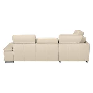 Ecksofa Masca Kunstleder Taupe - Ottomane davorstehend links Faro_2.5AT/Bett-Kombiecke_li_Campos 9093 camel