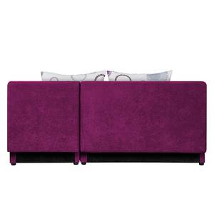 Canapé d'angle Max (convertible) Microfibre - Méridienne à monter à gauche ou à droite - Aubergine