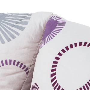 Ecksofa Max (mit Schlaffunktion / beidseitig montierbar) Microfaser - Aubergine