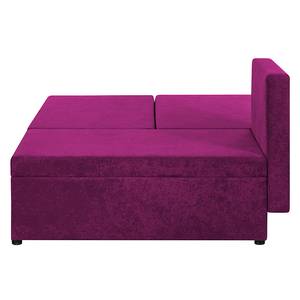 Canapé d'angle Max (convertible) Microfibre - Méridienne à monter à gauche ou à droite - Aubergine