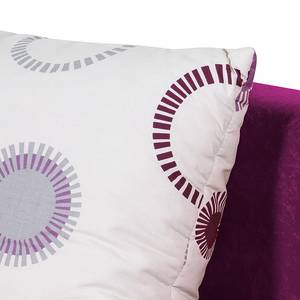 Ecksofa Max (mit Schlaffunktion / beidseitig montierbar) Microfaser - Aubergine