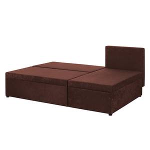 Ecksofa Max (mit Schlaffunktion / beidseitig montierbar) Microfaser - Braun