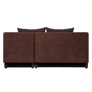 Canapé d'angle Max (convertible) Microfibre - Méridienne à monter à gauche ou à droite - Marron