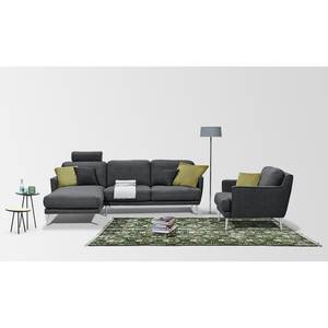 Ecksofa Maylis Webstoff Grau - Textil - 252 x 86 x 164 cm