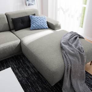 Ecksofa Meeker Strukturstoff Grau - Textil - 290 x 73 x 185 cm