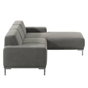 Ecksofa Meeker Strukturstoff Grau - Textil - 290 x 73 x 185 cm