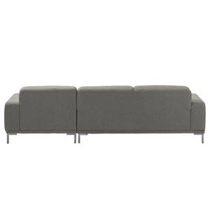 Ecksofa Meeker Strukturstoff Grau - Textil - 290 x 73 x 185 cm