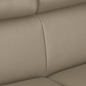 Ecksofa Menfi II Echtleder Taupe - Longchair davorstehend links