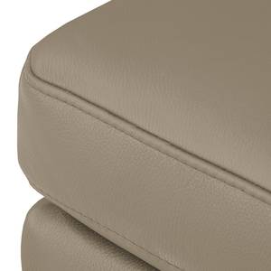 Ecksofa Menfi II Echtleder Taupe - Longchair davorstehend links