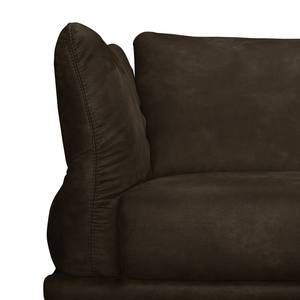 Ecksofa Milan Microfaser - Espresso - Ottomane davorstehend rechts