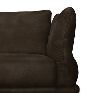 Ecksofa Milan Microfaser - Espresso - Ottomane davorstehend links