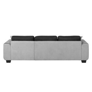 Ecksofa Moi Webstoff Grau / Anthrazit Webstoff - Grau / Anthrazit - Longchair davorstehend rechts