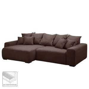 Ecksofa Mundi Webstoff - Nougat - Longchair davorstehend links