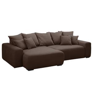 Ecksofa Mundi Webstoff - Nougat - Longchair davorstehend links