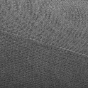 Canapé d'angle Mundi Tissu - Platine - Méridienne courte à gauche (vue de face)