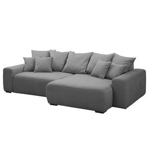 Ecksofa Mundi Platin - Longchair davorstehend rechts