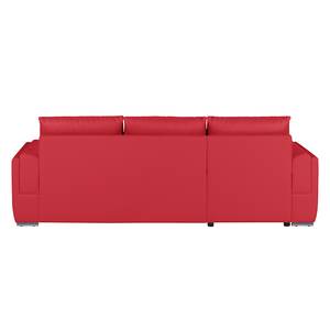 Ecksofa Narva (beidseitig montierbar) Longchair beidseitig montierbar - Kunstleder - Rot