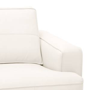 Ecksofa Navona Echtleder Echtleder Neka: Creme - Longchair davorstehend links - Braun