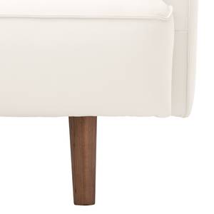 Ecksofa Navona Echtleder Echtleder Neka: Creme - Longchair davorstehend links - Braun