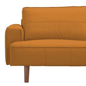 Ecksofa Navona Echtleder Echtleder Neka: Cognac - Longchair davorstehend rechts - Braun